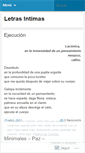 Mobile Screenshot of letrasintimas.wordpress.com