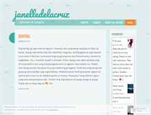 Tablet Screenshot of janelledelacruz.wordpress.com