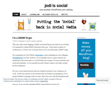 Tablet Screenshot of jodiissocial.wordpress.com