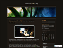 Tablet Screenshot of christopherkliks.wordpress.com