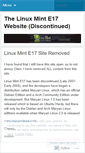 Mobile Screenshot of linuxminte17.wordpress.com