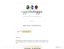 Tablet Screenshot of eggcitedeggs.wordpress.com