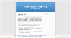 Desktop Screenshot of lifecenturynutrition.wordpress.com