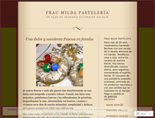 Tablet Screenshot of fraumildapasteleria.wordpress.com