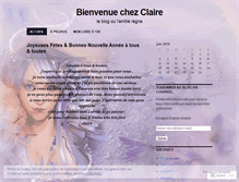 Tablet Screenshot of dimensionclaire.wordpress.com