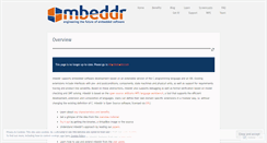Desktop Screenshot of mbeddr.wordpress.com
