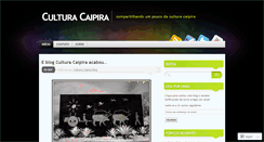 Desktop Screenshot of culturacaipira.wordpress.com