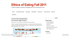 Desktop Screenshot of ethicsofeatingconference.wordpress.com