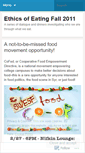 Mobile Screenshot of ethicsofeatingconference.wordpress.com