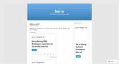 Desktop Screenshot of berrydad.wordpress.com