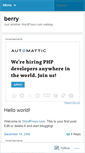 Mobile Screenshot of berrydad.wordpress.com