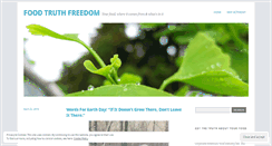 Desktop Screenshot of foodtruthfreedom.wordpress.com