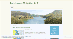 Desktop Screenshot of lakeswampmitigationbank.wordpress.com