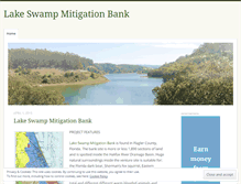 Tablet Screenshot of lakeswampmitigationbank.wordpress.com