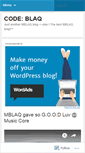 Mobile Screenshot of codemblaq.wordpress.com