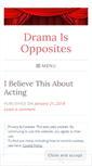 Mobile Screenshot of dramaisopposites.wordpress.com