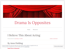 Tablet Screenshot of dramaisopposites.wordpress.com