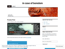 Tablet Screenshot of incaseofboredom.wordpress.com