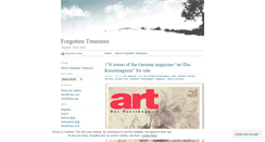 Desktop Screenshot of forgottentreasures.wordpress.com
