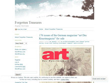 Tablet Screenshot of forgottentreasures.wordpress.com