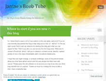 Tablet Screenshot of janinesboobtube.wordpress.com
