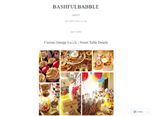 Tablet Screenshot of bashfulbabble.wordpress.com