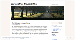 Desktop Screenshot of journeyoftwothousandmiles.wordpress.com