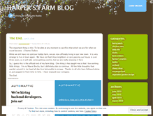 Tablet Screenshot of harpersfarm.wordpress.com