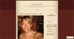 Desktop Screenshot of boysblogs.wordpress.com