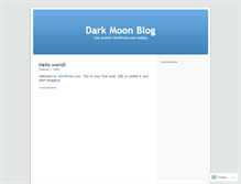 Tablet Screenshot of darkmoon.wordpress.com