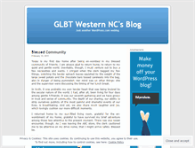 Tablet Screenshot of glbtwesternnc.wordpress.com