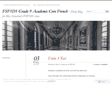 Tablet Screenshot of fsf1d1.wordpress.com