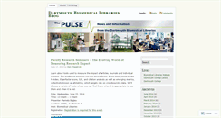 Desktop Screenshot of biomedlib.wordpress.com