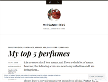 Tablet Screenshot of micsandheels.wordpress.com