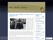 Tablet Screenshot of plaidlemur.wordpress.com