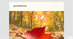 Desktop Screenshot of ampabadalones.wordpress.com