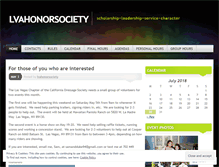Tablet Screenshot of lvahonorsociety.wordpress.com