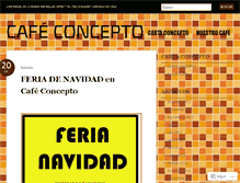 Tablet Screenshot of cafeconcepto.wordpress.com