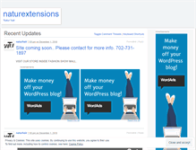 Tablet Screenshot of naturextensions.wordpress.com