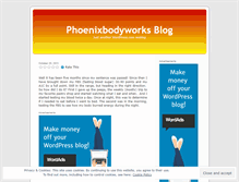 Tablet Screenshot of phoenixbodyworks.wordpress.com