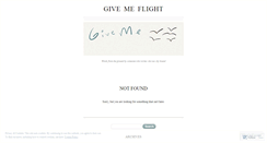 Desktop Screenshot of givemeflight.wordpress.com