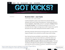 Tablet Screenshot of gotkicksla.wordpress.com
