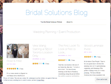 Tablet Screenshot of bridalsolutionsblog.wordpress.com