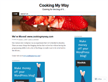 Tablet Screenshot of cookingourway.wordpress.com