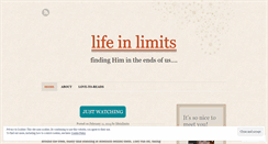 Desktop Screenshot of lifeinlimits.wordpress.com