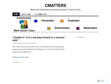 Tablet Screenshot of cmatters.wordpress.com