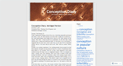 Desktop Screenshot of conceptiondiary.wordpress.com