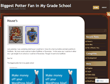 Tablet Screenshot of biggestpotterfan.wordpress.com