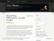 Tablet Screenshot of michaelmorey.wordpress.com