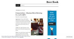 Desktop Screenshot of mybeerbook.wordpress.com